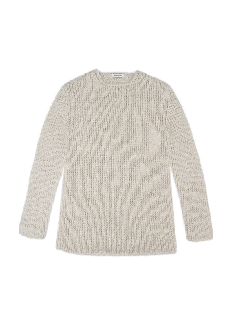 OVERSIZED KID MOHAIR SWEATER IN IVORY