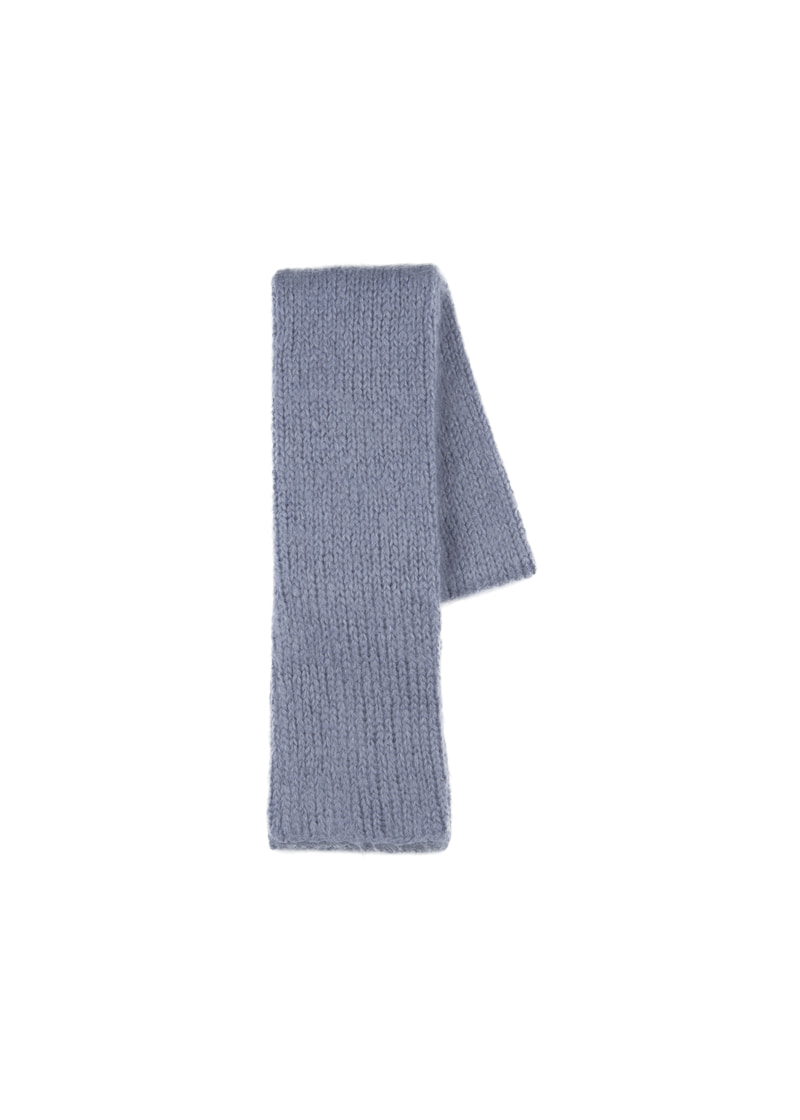 Sleeve kid mohair scarf (Sky blue)