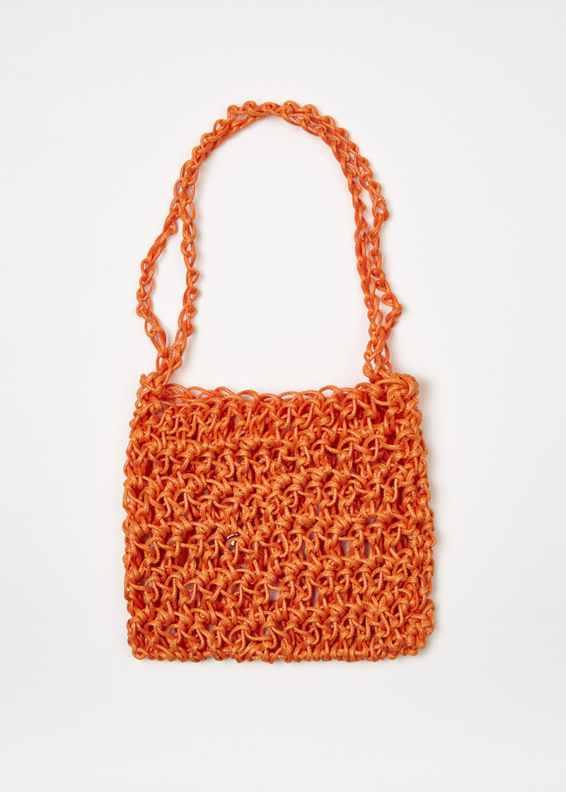 Inside out mini shoulder bag (Orange)