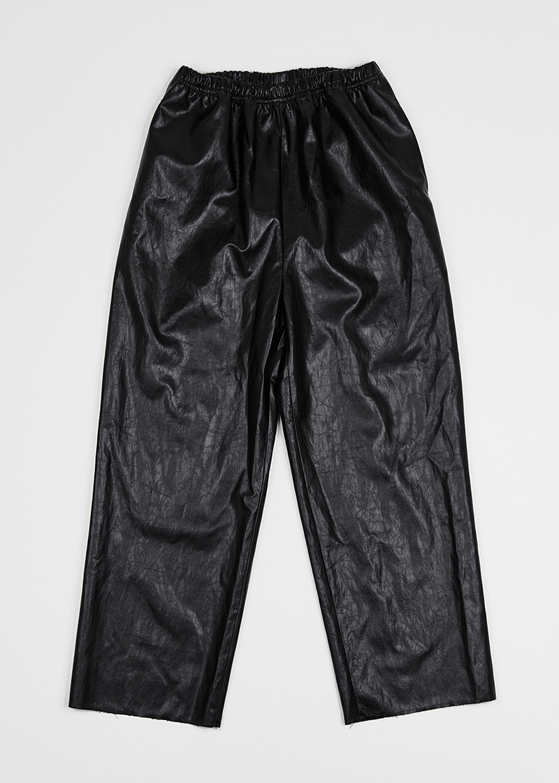 Vegan leather pants (Black)