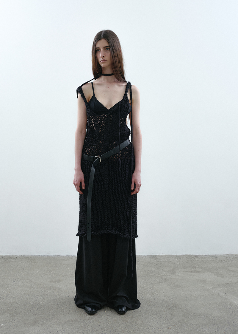 HANDCRAFTED DRESS IN BLACK