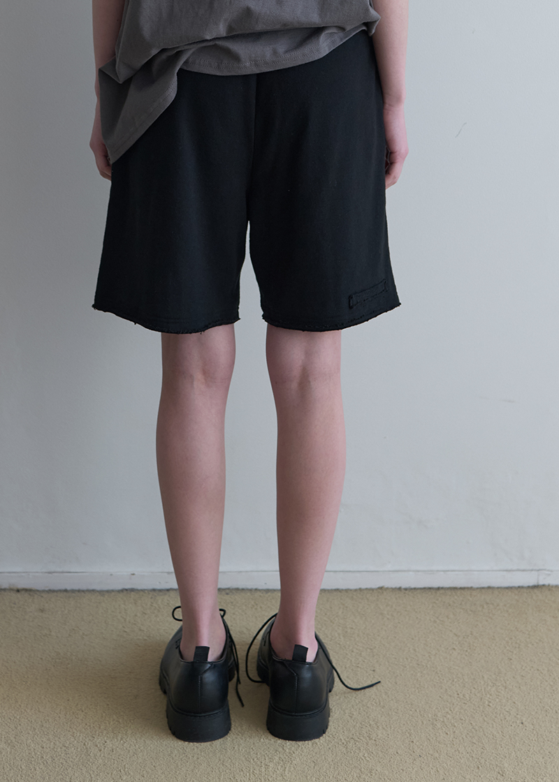 REVERSIBLE JERSEY SHORTS IN BLACK